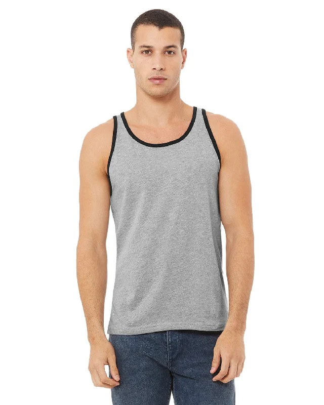 Crazy Savings Bella+Canvas Unisex Jersey Tank | Ath Hthr/ Black
