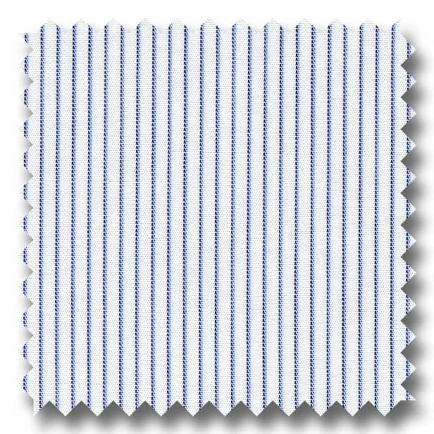 Grand Opening Sale Blue Stripe 2Ply Broadcloth - Custom Dress Shirt