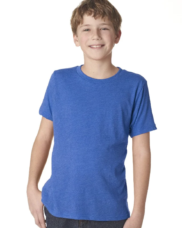 Value Deals Next Level Boys Triblend Crew Tee | Vintage Royal