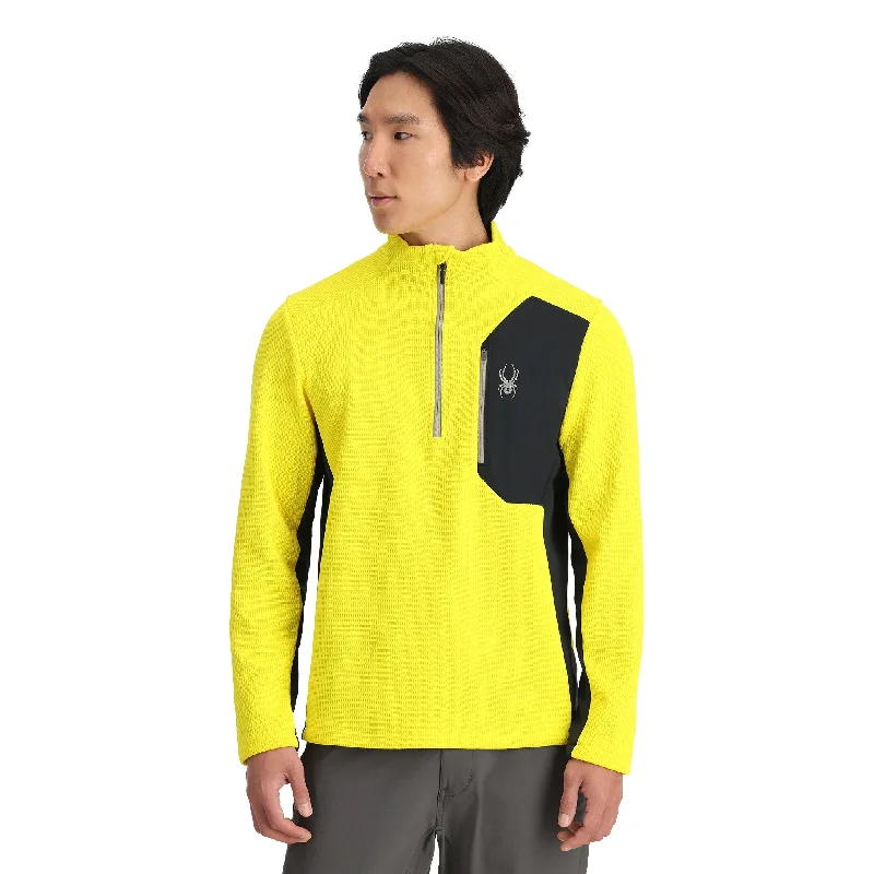 Shop and Save Mens Bandit Half Zip - Acid Yellow