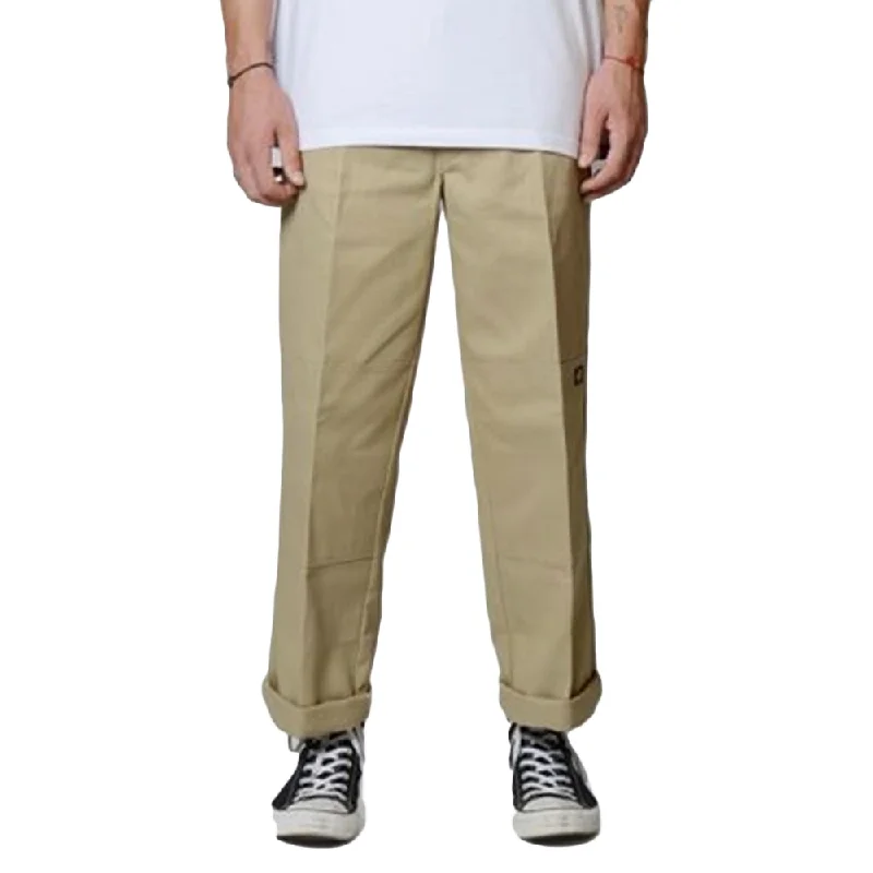 Low Price Dickies - 85-283 Loose Fit Double Knee Pants Khaki