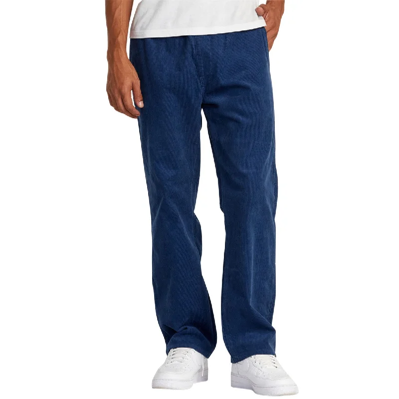 Major Deal RVCA Americana Elastic Cord Pants - Dark Denim