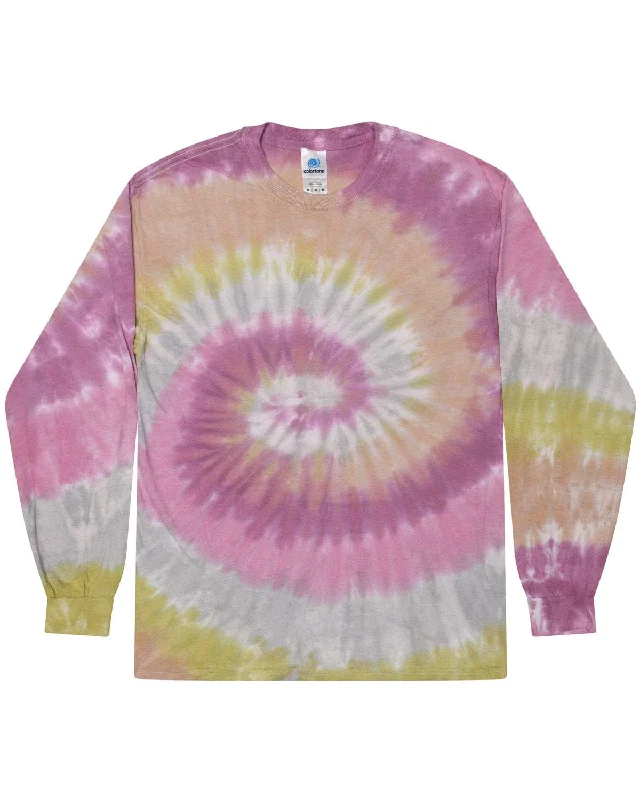 Lowest Rates Tie-Dye 100% Cotton Long Sleeve Tie-Dyed T-Shirt | Desert Rose