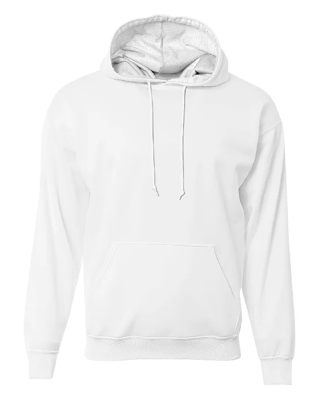 Exclusive Deal A4 Men's Sprint Tech Fleece Hooded Sweatshirt | White