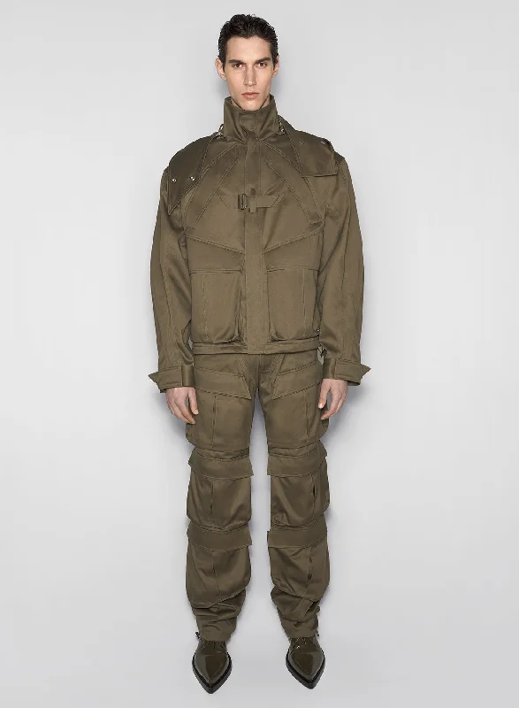 Flash Deals khaki cargo jacket
