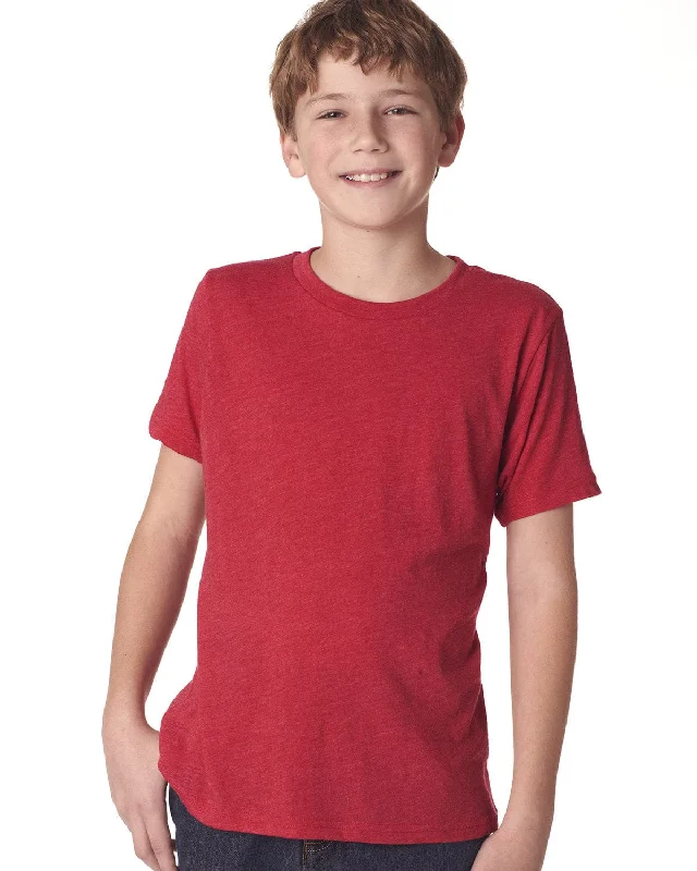 Weekend Deal Next Level Boys Triblend Crew Tee | Vintage Red