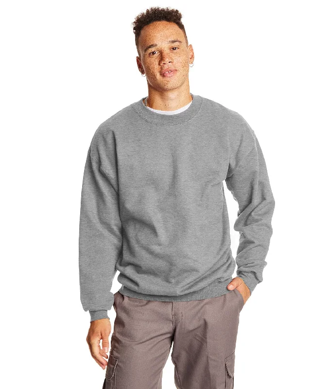 Weekend Bargains to Savor Hanes Ultimate Cotton Crewneck Sweatshirt | Oxford Gray