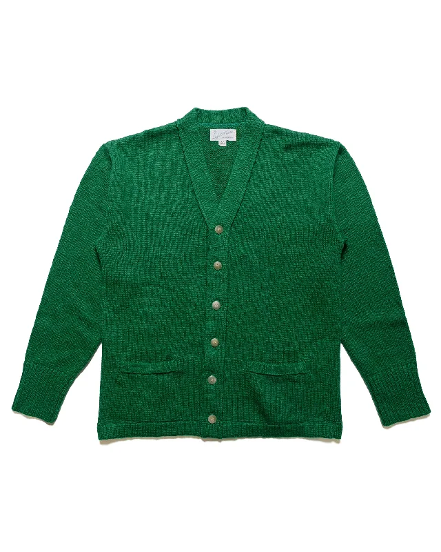 Exclusive Offer The Real McCoy's MC24016 Cotton Summer Cardigan Green