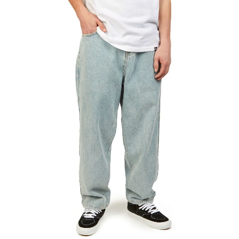 Limited Time CCS Baggy Taper Denim Jeans - Light Wash