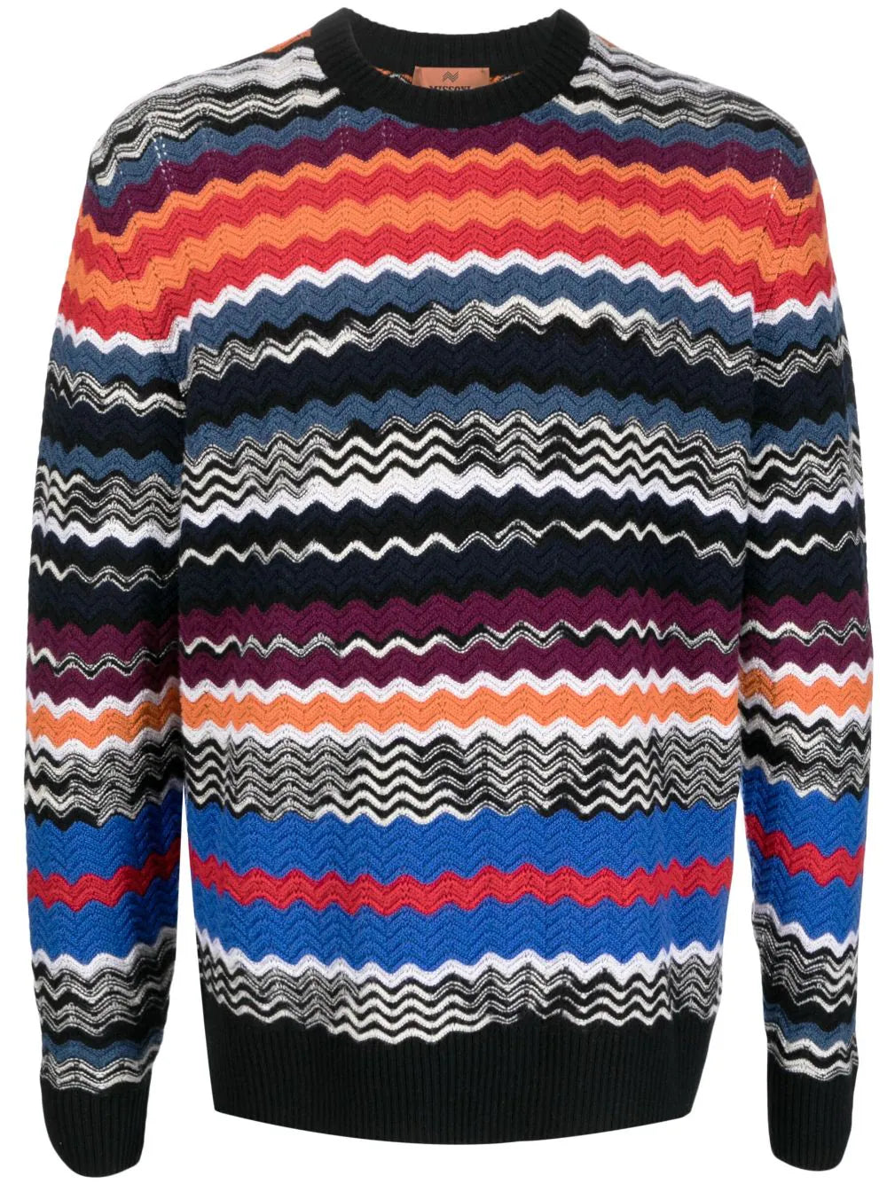 Special Discount Zigzag-Pattern Drop-Shoulder Jumper
