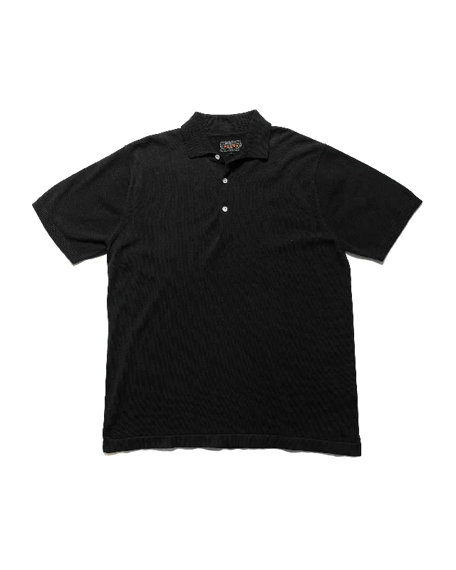 Price Drop Beams Plus Knit Polo Solid 12G Black