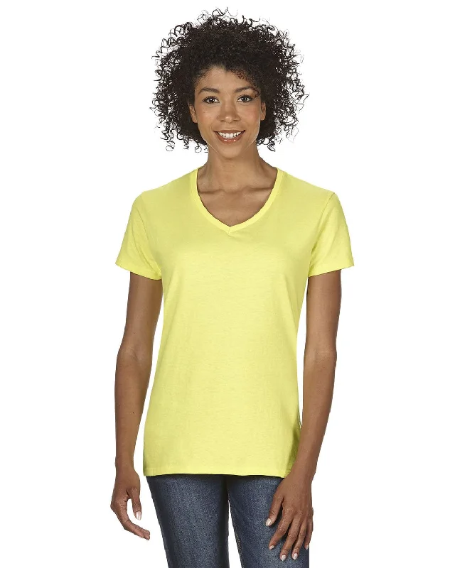 Weekend Deals That Thrill Gildan Ladies Heavy Cotton 5.3 oz. V-Neck T-Shirt | Cornsilk Weekend Deals That Thrill Gildan Ladies Heavy Cotton 5.3 oz. V-Neck T-Shirt | Cornsilk