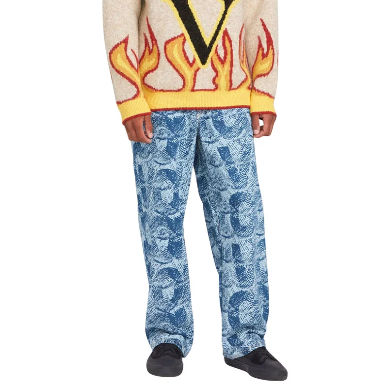 Seasonal Sale Volcom Fergadelic Denim Jeans - Road Sky