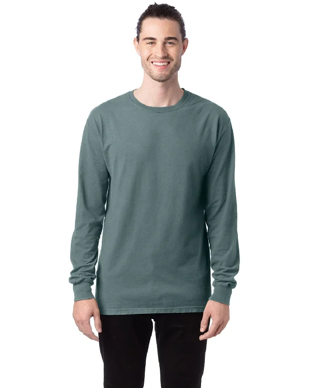 Price Drop Alert ComfortWash by Hanes Unisex 100% Ringspun Cotton Long Sleeve T-Shirt | Cypress Green Price Drop Alert ComfortWash by Hanes Unisex 100% Ringspun Cotton Long Sleeve T-Shirt | Cypress Green