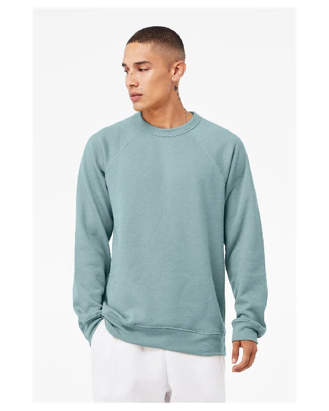 Special Discount Bella+Canvas Triblend Unisex Crewneck Sweatshirt | Hthr Blue Lagoon