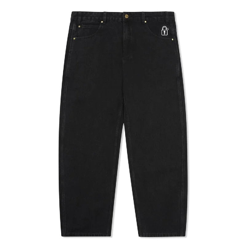 Weekend Discounts to Celebrate Butter Goods - Lock Denim Jeans Flat Black