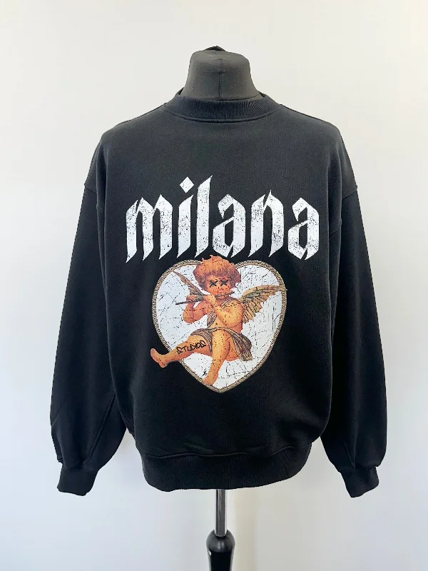 Weekend Discounts You Deserve Black Cherub Sweatshirt.
