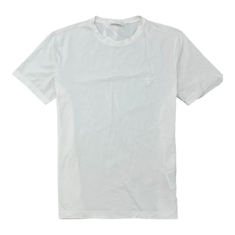 Deal Alert Men's Embroidered Logo T-Shirt White Size L