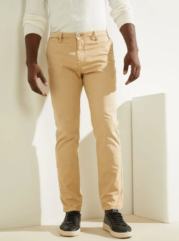Weekend Specials to Snag Beige Max Mid-Rise Slim Pants
