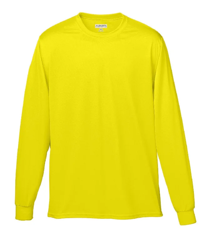 Shop the Weekend Away Augusta Long Sleeve Moisture Wicking T-Shirt | Power Yellow