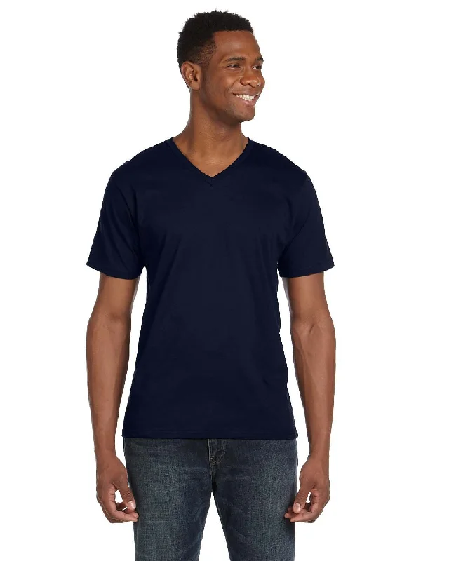 Limited Offer Anvil Fashion Fit V-Neck T-Shirt | Navy