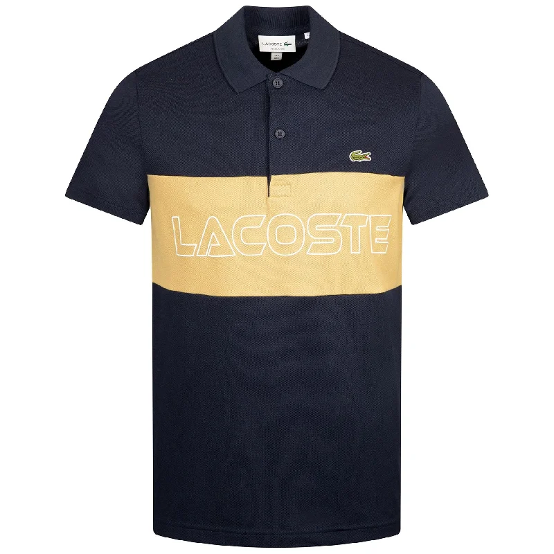 Weekend Savings Spectacular Regular Fit Stretch Pique Colorblock Polo Navy Blue/Beige - SS24 Weekend Savings Spectacular Regular Fit Stretch Pique Colorblock Polo Navy Blue/Beige - SS24