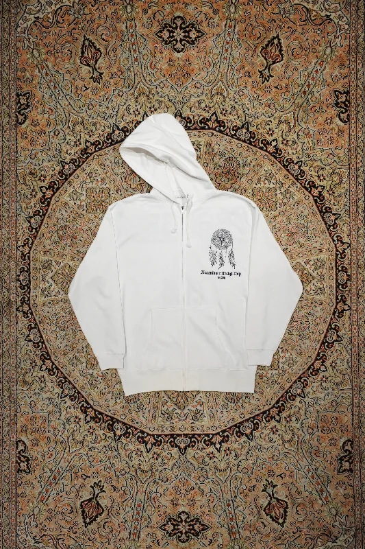 Weekend Offers That Thrill Children of the discordance EMBROIDERY ZIP UP HOODIE (WH FEATHER)