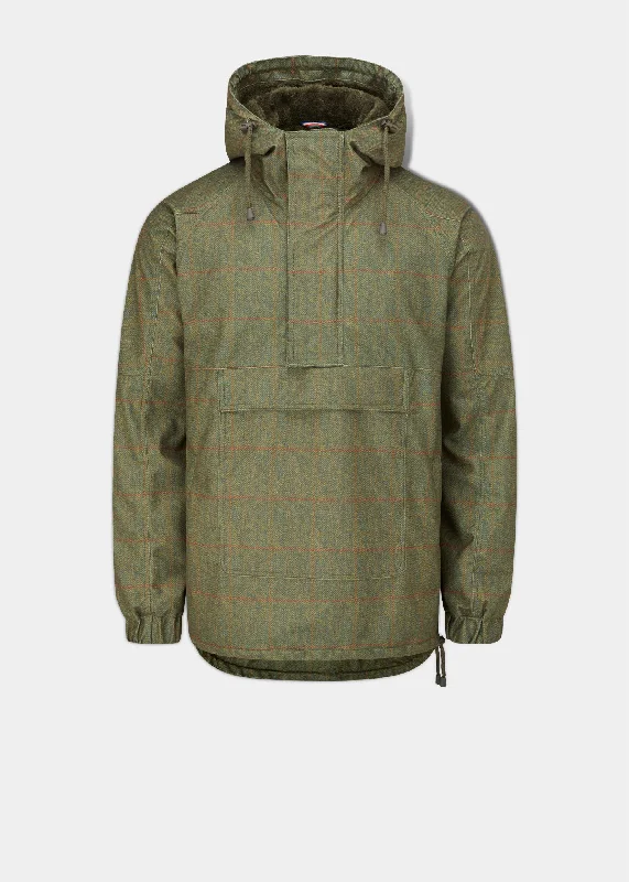 Deal Frenzy Didsmere Men's Technical Tweed Shooting Smock In Olive - Regular Fit