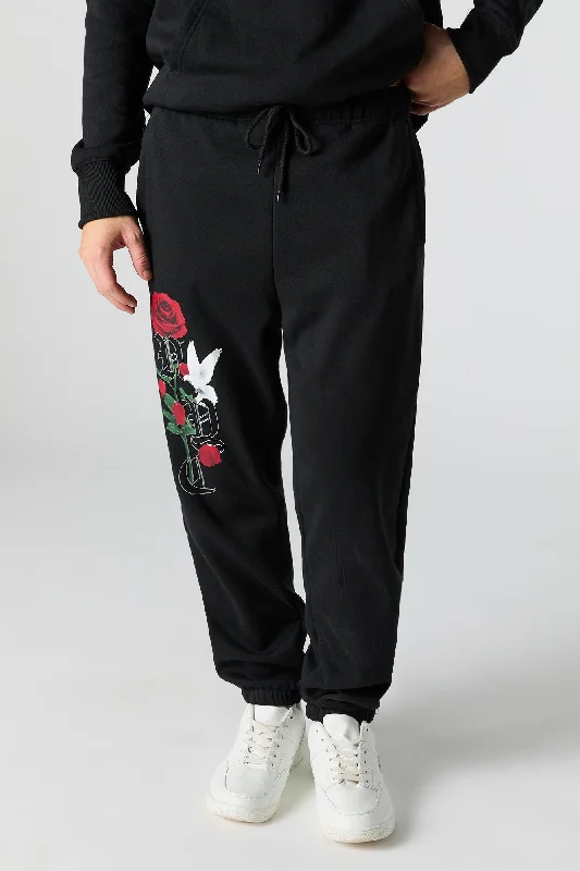 Unmissable Offer New York Doves Graphic Fleece Jogger