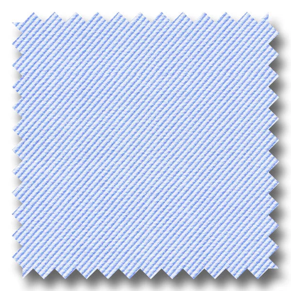 Weekend Savings Fiesta Blue Solid 140 2Ply Twill - Custom Dress Shirt