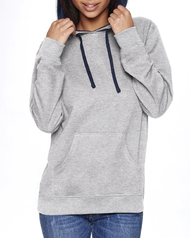 Final Markdown Next Level Unisex French Terry Pullover Hoodie | Hthr Gr/mid Ny