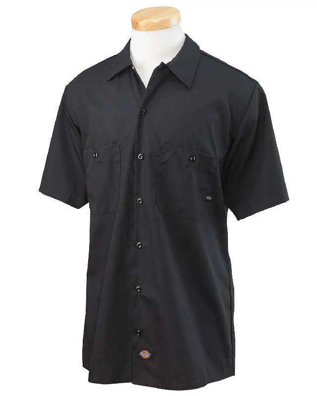 Limited Availability Dickies Industrial Long Sleeve Work Shirt | Charcoal