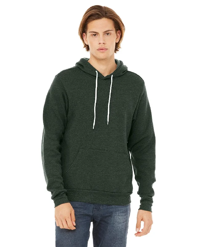 Act Fast Bella+Canvas Unisex Sponge Fleece Pullover Hoodie | Heather Forest