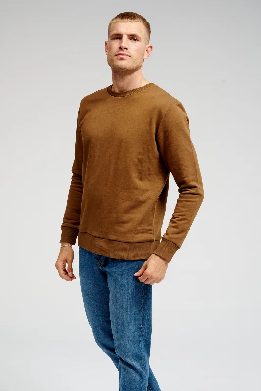 Limited Time Basic Crewneck Sweat - Brown