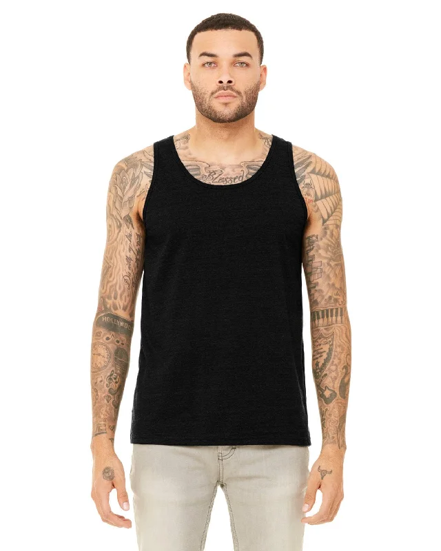 Weekend Deals That Sizzle Bella+Canvas Unisex Jersey Tank | Black Heather