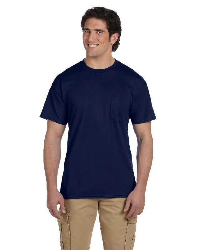 Massive Deals Gildan DryBlend 50/50 Pocket T-Shirt | Navy