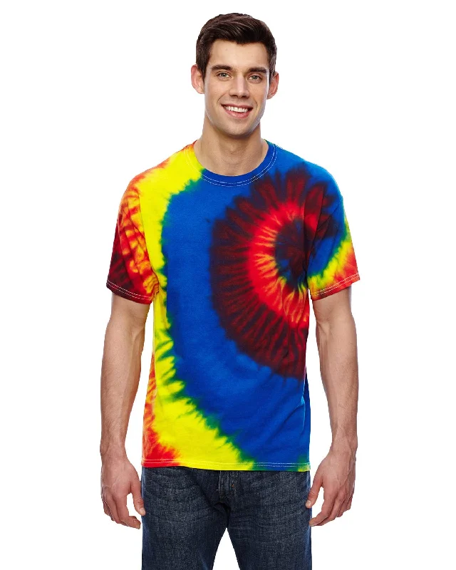 Major Savings Tie-Dye 100% Cotton Tie-Dyed T-Shirt | Rainbow Burst