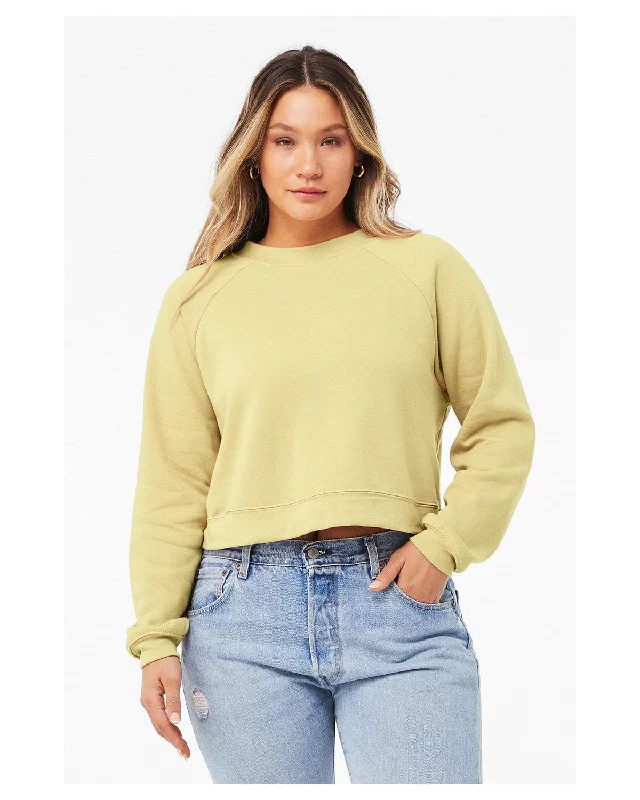 Exclusive Deal Bella+Canvas Ladie's Raglan Pullover Fleece Crewneck Sweatshirt | French Vanilla Exclusive Deal Bella+Canvas Ladie's Raglan Pullover Fleece Crewneck Sweatshirt | French Vanilla