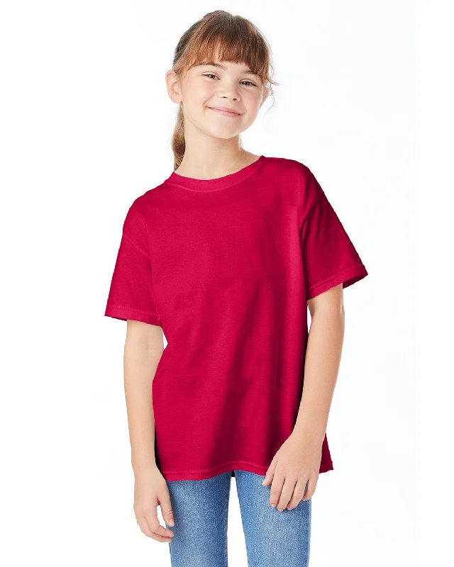 The Best Deal Hanes Youth ComfortSoft T-Shirt | Athletic Crimson