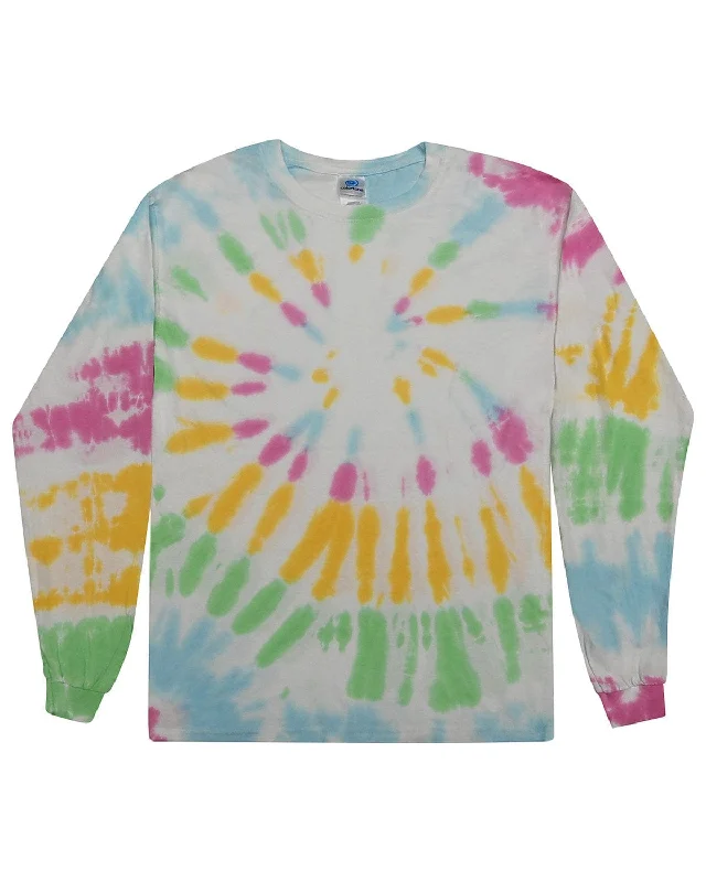 Limited Offer Tie-Dye 100% Cotton Long Sleeve Tie-Dyed T-Shirt | Yosemite