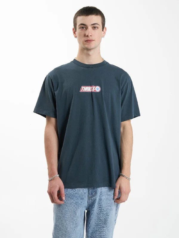 Crazy Deals Wisdom Merch Fit Tee - Petrol