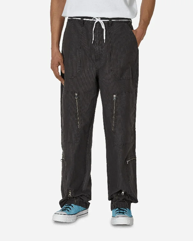 Weekend Discounts to Enjoy Flight Nyco Ripstop Pigment Dyed Pants Black