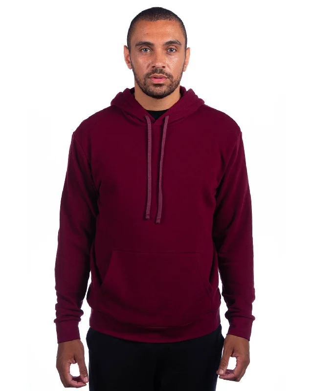 Super Deal Next Level Apparel Adult Sueded French Terry Pullover Sweatshirt | Maroon