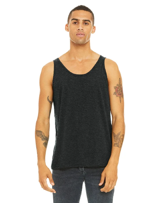 Exclusive Access Bella+Canvas Unisex Triblend Tank | Char Blk Triblnd