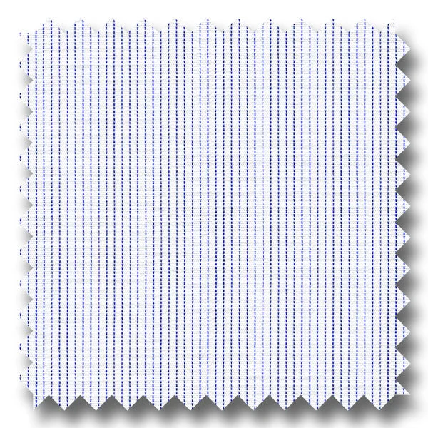 Weekend Bargains to Cherish Light Blue Stripe 240 2Ply Poplin - Custom Dress Shirt