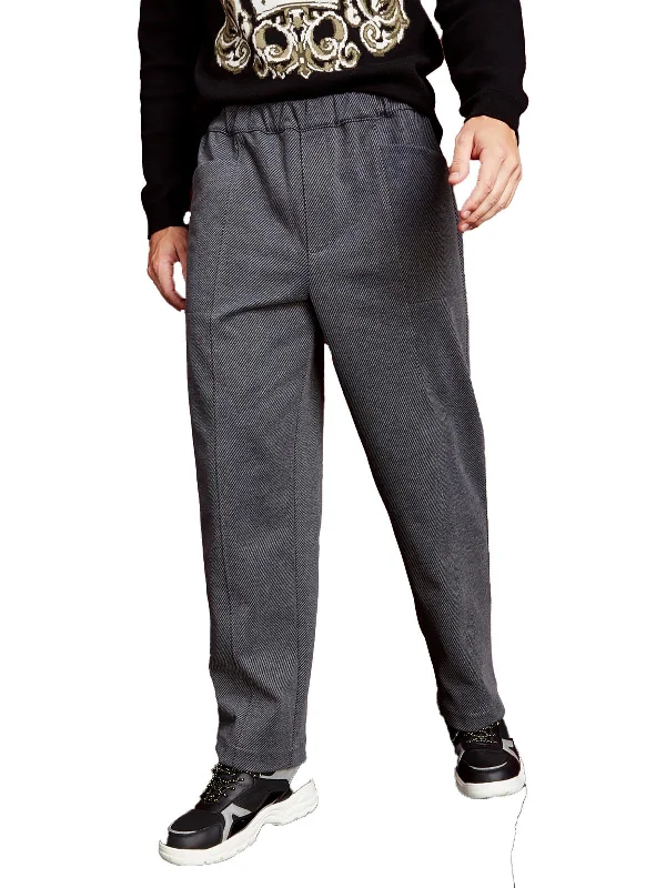 Online Deal Mens Twill Textured Straight Leg Pants
