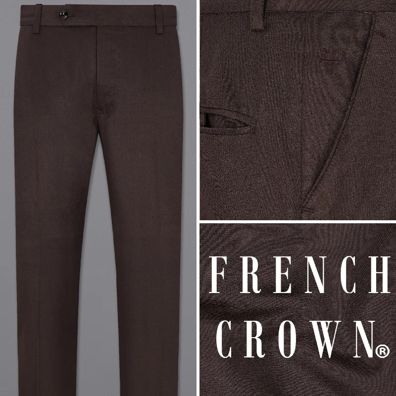 Can't Miss Bistre Brown Solid Pant
