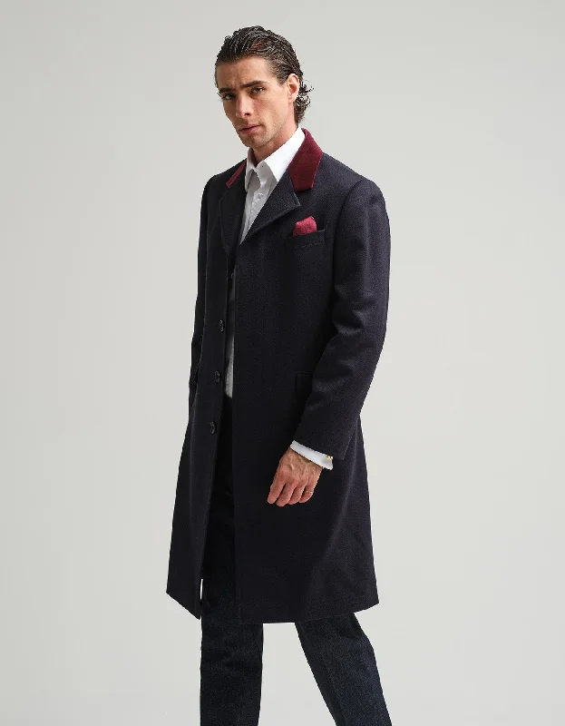 Weekend Specials to Relish Navy Covert Coat