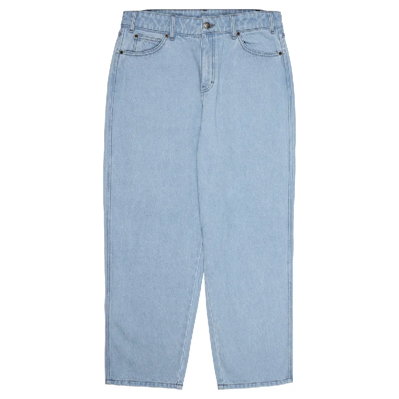 Deal Alert Dickies - 5 Pocket Baggy Work Jeans Light Indigo