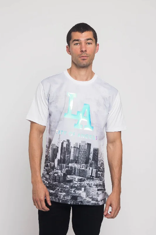 Huge Savings Iridescent Los Angeles City T-Shirt